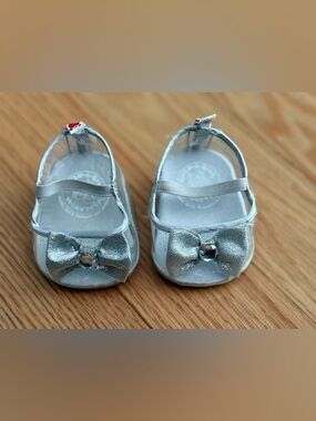 Build-A-Bear Silver Sparkle Heels Cinderella glass slippers